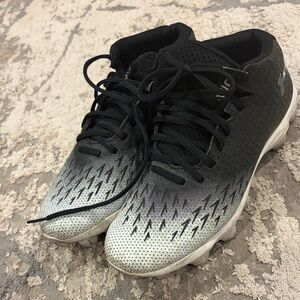 Under Armour Black and White Kids Sneakers